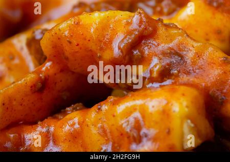 Le patatine fritte al peperoncino sono dipese presso il Sam’s Super Burger, 3 luglio 2021, a Grand Bay, Alabama. Foto Stock