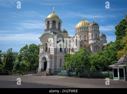 Natività della Cattedrale ortodossa di Cristo - riga, Lettonia Foto Stock