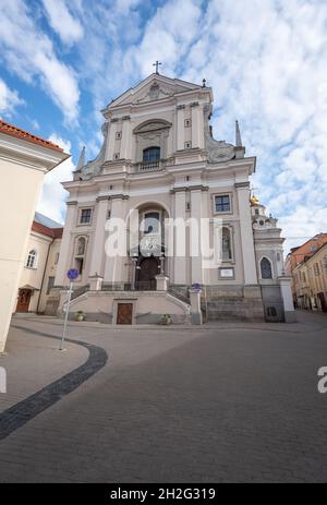 Chiesa di Santa Teresa - Vilnius, Lituania Foto Stock