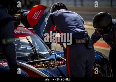 Portimao, Portogallo, 21/10/2021, ambiance pitlane, durante la 2021 4 ore di Portimao, 5° round della European le Mans Series 2021, dal 21 al 24 ottobre 2021 sul circuito Internazionale di Algarve, a Portimao, Portogallo - Foto: Paulo Maria/DPPI/LiveMedia Foto Stock