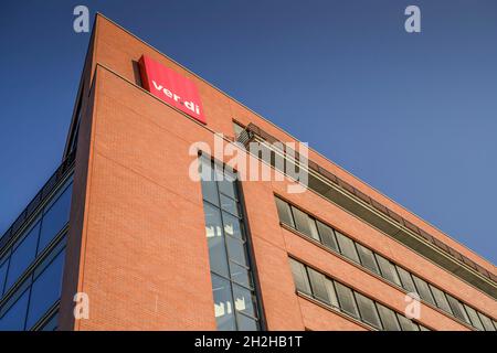 Ver.di-Bundesverwaltung, Paula-Thiede-Ufer 10, Köpenicker Straße, Kreuzberg, Friedrichshain-Kreuzberg, Berlino, Germania Foto Stock