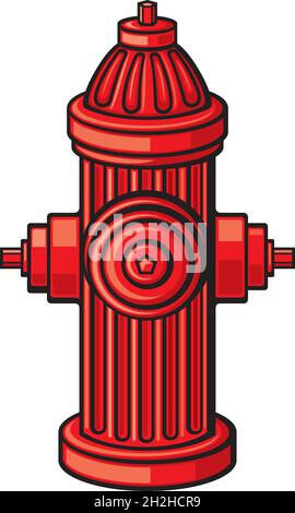 Illustrazione del vettore dell'idrante antincendio Illustrazione Vettoriale