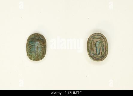 Scarab: Cobra, Egitto, nuovo Regno, periodo Ramesside, Dinastie 19-20 (circa 1295-1096 a.C.). Foto Stock