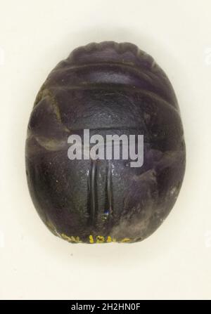 Scarab: Uninscanned, Egitto, Medio Regno, Dinastia 12 (circa 1985-1773 a.C.). Foto Stock