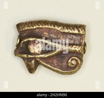 Occhio di Horus (Wedjat) Amulet, Egitto, periodo tolemaico (305-30 a.C.). Foto Stock