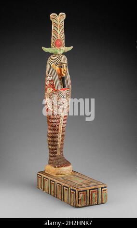 Statua di Ptah-Sokar-Osiride, Egitto, periodo tolemaico (332-30 a.C.). Foto Stock