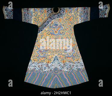 Empress' Jifu (Corte semiformale di Robe), Cina, dinastia Qing (1644-1911), 1790/1820. Foto Stock