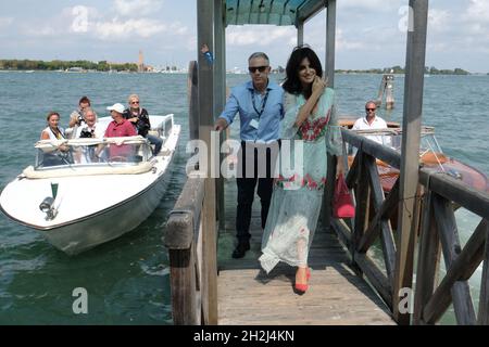 L'attrice Penelope Cruz arriva al 75° Festival Internazionale del Cinema di Venezia, 06 settembre 2017. (MVS) Foto Stock