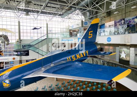 Il Cradle of Aviation Museum commemora la storia di Long Island dei risultati dei voli, New York, USA 2021 Foto Stock