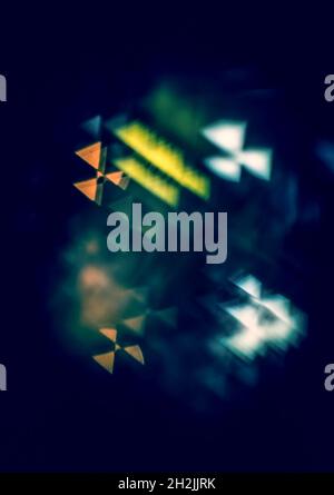 Astratto soft focus luci in una notte buia Foto Stock