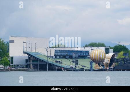 Festival Hall, Bregenz, Vorarlberg, Austria, Europa Foto Stock