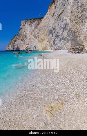 Splendidi paesaggi marini sull'isola di Zante in Grecia Foto Stock