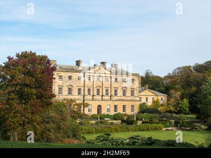 Howick Hall, casa ancestrale dei Earls Grey, a Howick, Northumberland, Inghilterra, Regno Unito Foto Stock