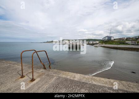 Aberystwyth Harbour Ceredigion Mid Wales Foto Stock