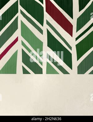 Sfondo di bambù. Adesivo verde di bambù astratto. Poster di bambù. Foto Stock