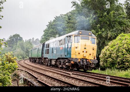 BR Classe 31 No. 31430 'Sister Dora' si avvicina a Eridge sulla Spa Valley Railway Foto Stock