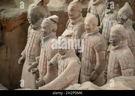I soldati di terracotta si trovano vicino a Lishan, nella Cina centrale Foto Stock