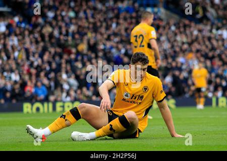 Leeds, Regno Unito. 23 ottobre 2021. Max Kilman #23 di Wolverhampton Wanderers durante la partita a Leeds, Regno Unito il 10/23/2021. (Foto di James Heaton/News Images/Sipa USA) Credit: Sipa USA/Alamy Live News Foto Stock