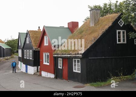 Tinganes, parte storica di Torshavn, Streymoy, Isole Faroe, Scandinavia, Europa. Viaggi - - - Tinganes - Torshavn - Streymoy - Isole Faroe - Foto Stock