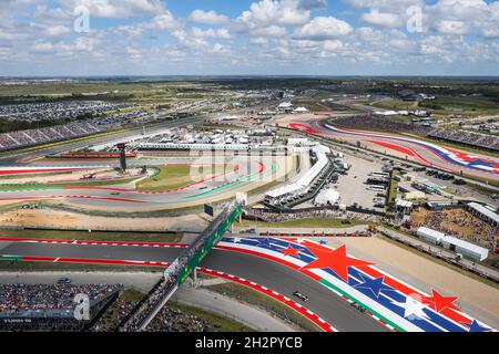 07 RAIKKONEN Kimi (fin), Alfa Romeo Racing ORLEN C41, 22 TSUNODA Yuki (jap), Scuderia AlphaTauri Honda AT02, paesaggio d'azione, paysage, illustrazione durante il Gran Premio degli Stati Uniti di Formula 1 Aramco 2021, 17° round del 2021 Campionato Mondiale di Formula 1 FIA dal 21 al 24 ottobre, 2021 sul circuito delle Americhe, ad Austin, Texas, Stati Uniti d'America - Foto Antonin Vincent / DPPI Foto Stock