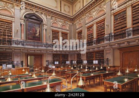 Ungarn, Budapest, Bibliothek der Eötvös-Lorand-Universität, V. Ferenciek tér 6 | Eötvös Biblioteca Universitaria Lorand, V. Ferenciek tér 6 Foto Stock