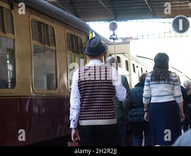 1940-1950 Re-enactment Pickering-Whitby Ott 2021 Foto Stock