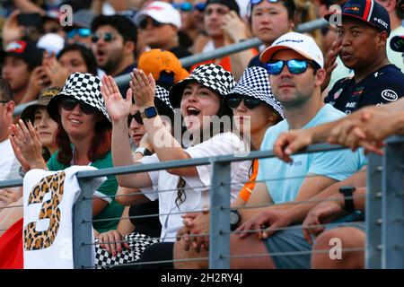 Fans, Gran Premio di F1 degli Stati Uniti al circuito delle Americhe il 23 ottobre 2021 ad Austin, Stati Uniti d'America. (Foto di HOCH ZWei) Foto Stock