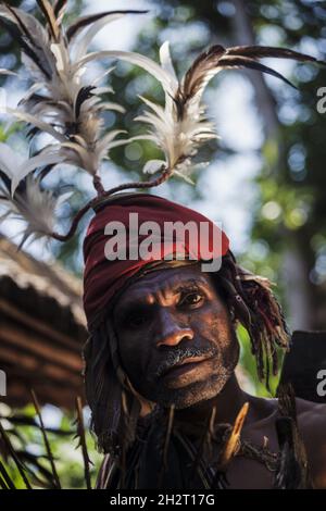 INDONESIA, ISOLA DI ALOR, VILLAGGIO DI TAPKALA, TRIBÙ DI ABUI, Foto Stock