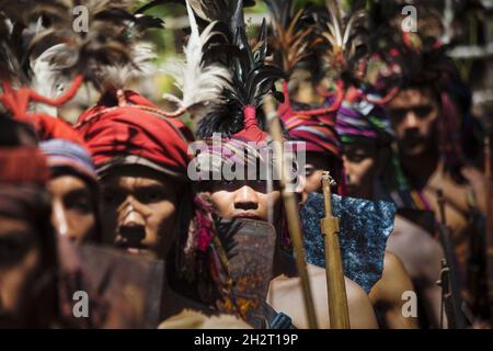 INDONESIA, ISOLA DI ALOR, VILLAGGIO DI TAPKALA, TRIBÙ DI ABUI, Foto Stock