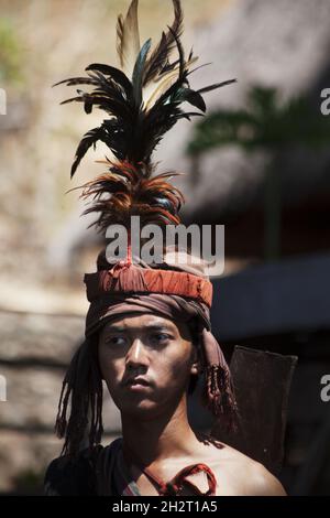 INDONESIA, ISOLA DI ALOR, VILLAGGIO DI TAPKALA, TRIBÙ DI ABUI, Foto Stock