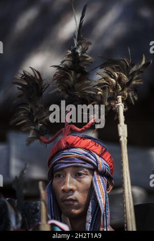 INDONESIA, ISOLA DI ALOR, VILLAGGIO DI TAPKALA, TRIBÙ DI ABUI, Foto Stock