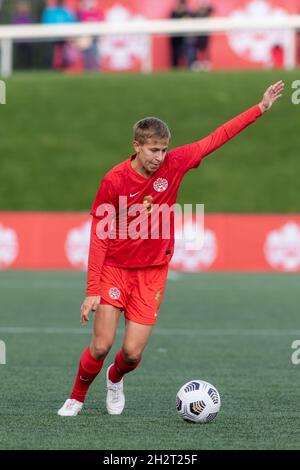 Ottawa, Canada, 23 ottobre 2021: Quinn del Team Canada in azione durante il Celebration Tour Match contro il Team New Zealand al TD Place di Ottawa, Canada. Il Canada ha vinto la partita 5-1. Foto Stock