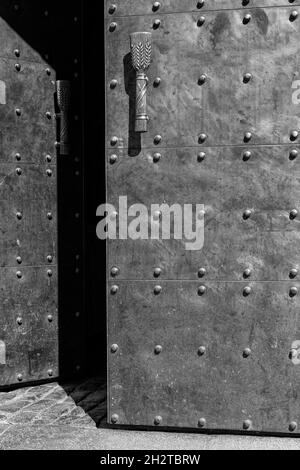 Porta d'ingresso del pub Forsterbräu (Forst) a Merano / Merano Foto Stock