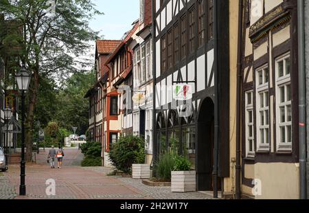 Thietorstraße, Altstadt, Hameln, Niedersachsen, Germania Foto Stock