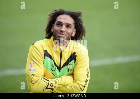 Featherstone, Regno Unito. 24 ottobre 2021. Durante la Rugby League International Jamaica vs Scozia al Millenium Stadium, Featherstone, UK Credit: Dean Williams/Alamy Live News Foto Stock