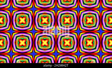 Astratto sfondo di caleidoscopio simmetrico multicolore Foto Stock