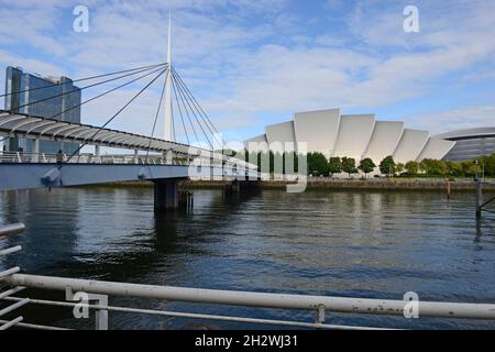 Lo Scottish Event Camus a Glasgow, Scozia, è la sede delle riunioni UNFCCC COP 26 sui cambiamenti climatici ad alto livello nel novembre 2021. Foto Stock