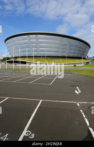 L'OVO Hydro al Camus Scottish Event di Glasgow, Scozia, è la sede delle riunioni UNFCCC COP 26 sui cambiamenti climatici ad alto livello nel novembre 2021. Foto Stock