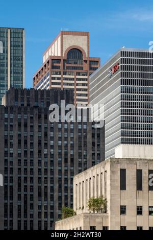 Grattacieli a Midtown Manhattan, NYC, USA, 2021 Foto Stock