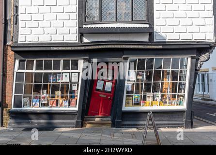 Una vecchia casa a Canterbury Foto Stock