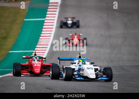 Austin, Texas, US, 24/10/2021, 95 Beitske Visser, Tatuus F3 T-318, in azione durante il 6° round della W Series 2021 dal 21 al 24 ottobre 2021 sul circuito delle Americhe, ad Austin, Texas, Stati Uniti d'America - Foto Antonin Vincent / DPPI Foto Stock