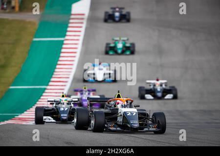 Austin, Texas, US, 24/10/2021, 27 Alice Powell, Tatuus F3 T-318, in azione durante il 6° round della W Series 2021 dal 21 al 24 ottobre 2021 sul circuito delle Americhe, ad Austin, Texas, Stati Uniti d'America - Foto Antonin Vincent / DPPI Foto Stock