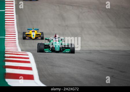 Austin, Texas, US, 24/10/2021, 55 Jamie Chadwick, Tatuus F3 T-318, in azione durante il 6° round della W Series 2021 dal 21 al 24 ottobre 2021 sul circuito delle Americhe, ad Austin, Texas, Stati Uniti d'America - Foto Antonin Vincent / DPPI Foto Stock