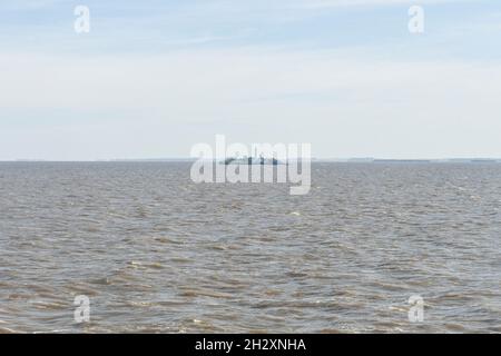 Fiume de la Plata in Argentina e Uruguay. Foto Stock