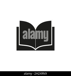 Icona libro. Icona del libro isolata su sfondo bianco Illustrazione Vettoriale