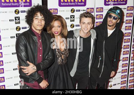 Luminites arriva al National Reality Television Awards al Forum di Londra Foto Stock