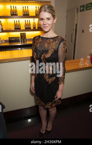 Hannah Arterton partecipa alla prima di Benvenuto Cellini diretta da Terry Gilliam al London Coliseum, St Martin's Lane di Londra. Foto Stock