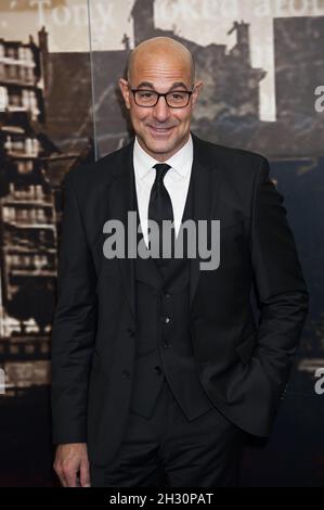 Stanley Tucci arriva al Crime Thriller Awards 2014 a The Grosvenor House Hotel - Londra Foto Stock