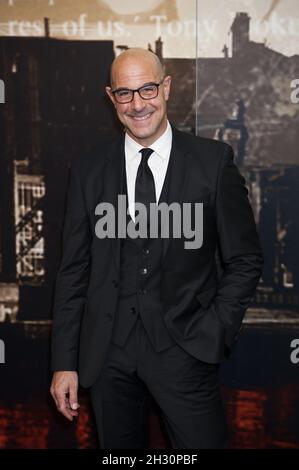 Stanley Tucci arriva al Crime Thriller Awards 2014 a The Grosvenor House Hotel - Londra Foto Stock