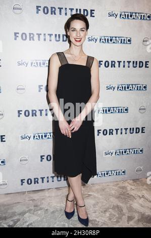 Jessica Raine arriva alla prima Sky Atlantic Fortitude al Grand a Trafalgar Square, 8 Northumberland - Londra Foto Stock